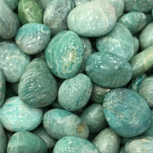 Cuarzo de curación de cristal pulido amazonita natural al por mayor de 2,2 libras - Imagen 1 de 10