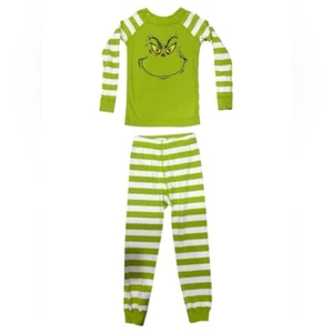 Hanna Andersson Toddler Unisex Grinch Long John Pajama Set Size 4 - Picture 1 of 6