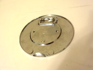 NOS 1975 - 1976 CORVETTE GAS FUEL LID FILLER DOOR PLATE CHROME - Bild 1 von 8