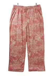 Reel Legends Lounge Pants Net Print Salmon Pink Mens L - Picture 1 of 10