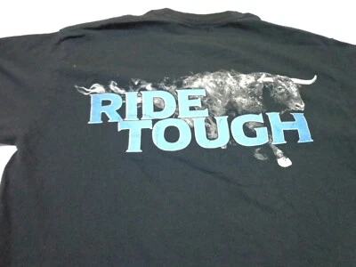 Cowboy Up T-Shirt RIDE TOUGH  Black Size Medium - Image 1 of 4
