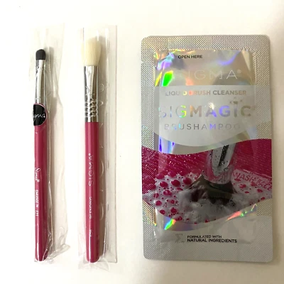 2 x SIGMA Beauty Mini E25 Blending + Mini E21 Smudge Travel Brushes NIP - Image 1 of 4