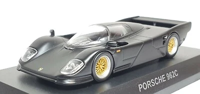 1/64 Kyosho PORSCHE 962C NEGRO MATE Le Mans modelo de coche fundido a presión Foto 1 de 3