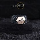 Solid 925 Silver Men's Retro,Wedding Ring,Arabic Letters,"Nothing"Article Design