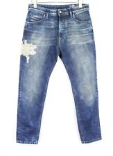 DIESEL Narrot-T 084PU Men Jeans W28 Sweat Jogg Stone Washed Distressed Slim