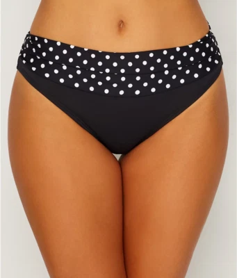 Parte inferior de natación de bikini Sunsets BLACK DOT inolvidable, pequeña de EE. UU. Foto 1 de 4