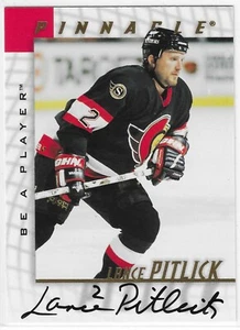 1997-98 PINNACLE LANCE PITLICK BE A PLAYER AUTO #109 OTTAWA SENATORS - Picture 1 of 2