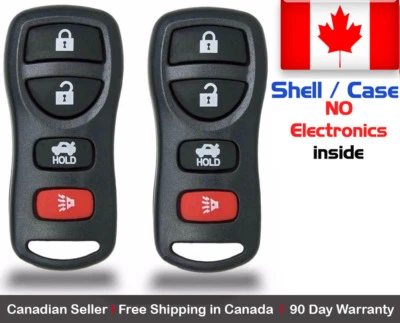 2x Nuevo Repuesto Entrada Sin Llave Mando a Distancia Llavero Estuche Carcasa Para Nissan KBRASTU15 Foto 1 de 2
