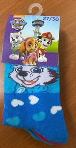 calzini lunghi invernali bambina cotone 3 paia PAW Patrol 27 30 Skye Marshall - Foto 1 di 1
