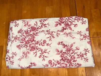 Laura Ashley Annie Pink & White Floral Flat Sheet size Full Flat - Image 1 of 3