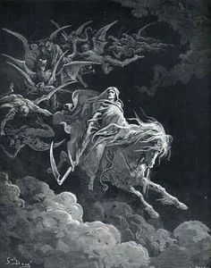 Gustav Dore The Vision of Death Giclee Canvas Print - Picture 1 of 1