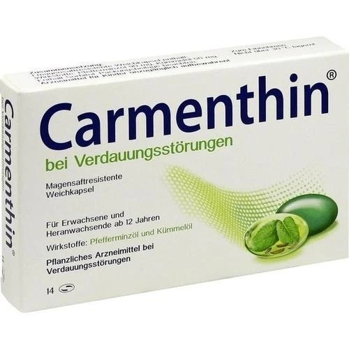 DR.WILLMAR SCHWABE GMBH & CO.KG CARMENTHIN bei Verdauungsstörungen msr.Weichkaps. 14 St PZN 10327601