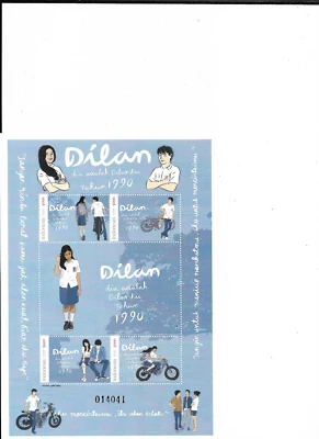 INDONESIA @ 2018 HOJA DILAN EN CARPETA MNH BUEN PRECIO @in Foto 1 de 2