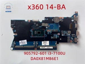 Laptop Motherboard 905792-601 DA0X81MB6E1 for HP 430 440 G4 with i3-7100U - Picture 1 of 6
