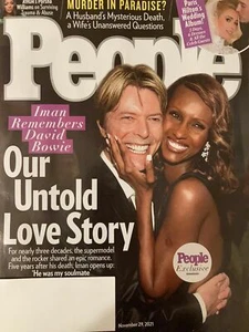 People Magazine November 29 2021 David Bowie Iman Porsha Williams Paris Hilton. - Picture 1 of 1