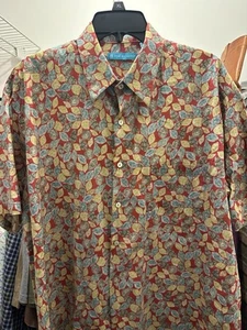 Camisa Hawaiana Tori Richard Para Hombre Talla L Hecha en Hawaii Viscosa Floral - Imagen 1 de 4