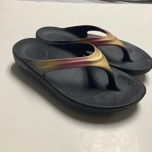 Oofos Oolala Luxe Women's Size 8 Flip Flop Thong Recovery Sandals Multicolor - Picture 1 of 6