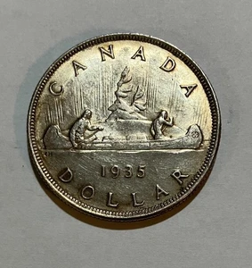 Dólar de plata de Canadá 1935 - Jorge V - Imagen 1 de 3
