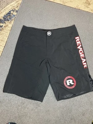 Revgear Shorts XL (36) Black/Red Fighting Grappling MMA Boxing Embroidered Mia T - Image 1 of 4