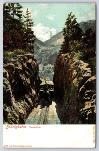 Brünigpass Gipfel (Passhöhe) in der Schweiz Vintage Postkarte - Bild 1 von 2