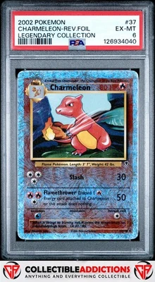 2002 Pokemon Legendary Collection #37 Charmeleon Legendary Collection PSA 6 - Image 1 of 2