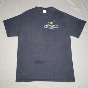 McDonalds Saweetie Crew Shirt Mens Medium Black Employee West Coast Rap Hip Hop - Picture 1 of 10