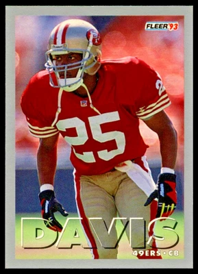1993 Fleer #342 Eric Davis San Francisco 49ers - Image 1 of 2