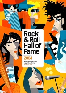 PRINCE / JACKSON BROWNE / ZZ TOP / TRAFFIC 2004 ROCK & ROLL HALL OF FAME PROGRAM - Picture 1 of 2