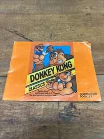 Donkey Kong Classics (NES, 1988) Instruction Manual Only