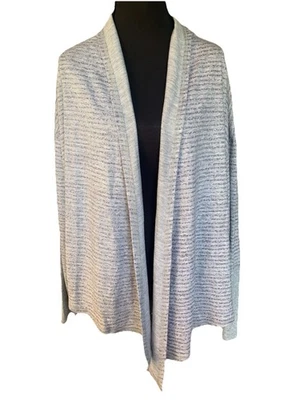 Cárdigan abierto Victorias Secret para mujer talla grande. Gris manga larga Foto 1 de 4