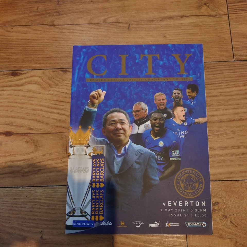 Leicester City vs Everton 2015/16 final programme (7 May 16) - Champions Season - Image 1 of 4
