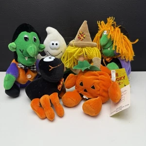 DT The Spooky Six Halloween Plush Stuffed Toy Comlete Set All With Tags - Picture 1 of 7