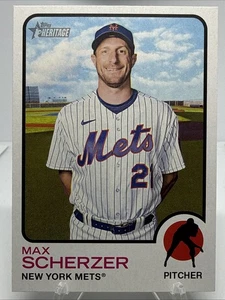 Topps Heritage High Number 2022 - Variación de apodo Max Scherzer #641 - Imagen 1 de 2