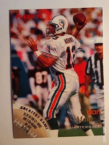 1996 Fleer #73 Dan Marino Greatest Game Miami Dolphins Football - Picture 1 of 2