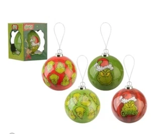 🎄 Dr Seuss's The Grinch Christmas Baubles (1 Pcs) Hanging Tree Decorations 75mm - Picture 1 of 1