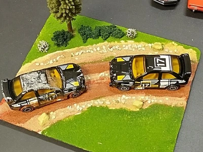 1:64 Diecast Detailed  Road Diorama  RALLY TRACK - 2 CARS INCLUDED! - Image 1 of 4