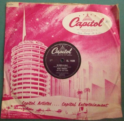 Gene Vincent And His Blue Caps: Be-Bop-A-Lula 10" 78 1957 UK Shellac CL. 14599 - Image 1 of 2