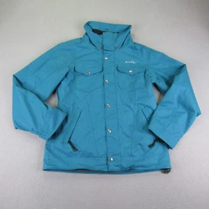 Oakley Jacket Womens Medium Blue Teal Ski Snowboard Full Zip Up Waterproof Coat - Picture 1 of 13