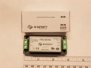 V-Infinity CUI Inc. FSC-S5-5U 85-264VAC In, 5V 1A 5W Switching Mode Power Supply - Picture 1 of 1