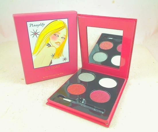 Sue Devitt Naughty 2 Silky Eye Shadow + 2 Lip Gloss Palette Compact - New in Box - Image 1 of 4