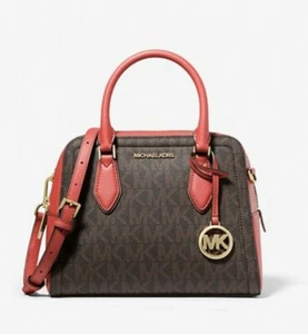 NWT MICHAEL KORS  Ayden Medium logo and Faux leather Satchel  - Picture 1 of 3