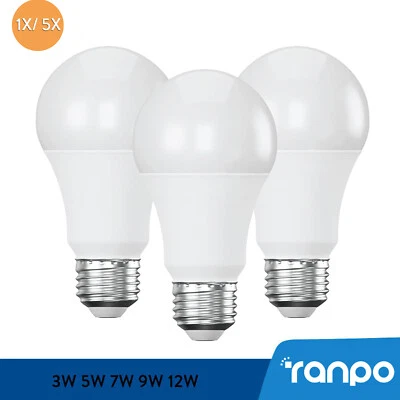 E27 Led Light Bulb 3W 5W 7W 9W 12W 15W Lamp 85-265V Ampoule Smd 5730 Chandeliers - Image 1 of 4