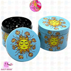 50Mm Cartoon Sun And Flower Happy 4Part Metal Tobacco Magnetic Grinder Funny Gift