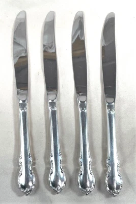 4 cuchillos de cena International Silver 1847 Rogers REFLECTION 1959 B plateados Foto 1 de 4