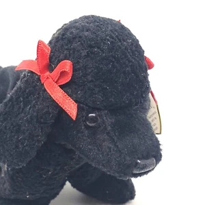 Ty Beanie Baby GiGi Poodle 1998 Tags Retired Black Dog Stuffed Toy Factory Mark - Picture 1 of 12
