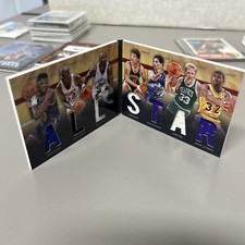 Panini Preferred Dream Team Jersey Booklet Magic Bird Malone Stockton Ewing #/50