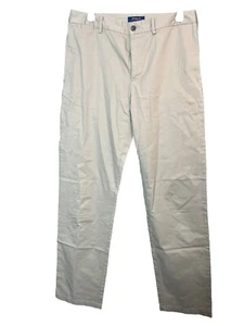 Polo Ralph Lauren Pants Boys Size 20 Beige Flat Front Chino Khakis - Picture 1 of 5