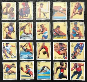 1996 - Scott #3068 a-t - ATLANTA SUMMER OLYMPICS - set of 20 Singles, MNH - Picture 1 of 1