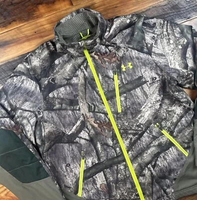 Under Armour Scent Control Infrared Camo Storm2 Lg Jacket Mossy Oak Treestand - Image 1 of 4