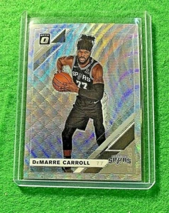 DEMARRE CARROLL PRIZM SILVER JERSEY#77 SPURS 2019-20 Panini Donruss Optic WAVE  - Picture 1 of 12